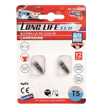Λάμπα Αυτοκινήτου LED T5 CANBUS Κόκκινη 12V 0.8W Σετ 2τμχ 2000477