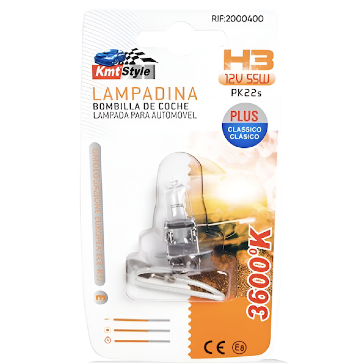 Λάμπα Αλογόνου Αυτοκινήτου H3 12V 55W PK22s 2000400 - Image 2