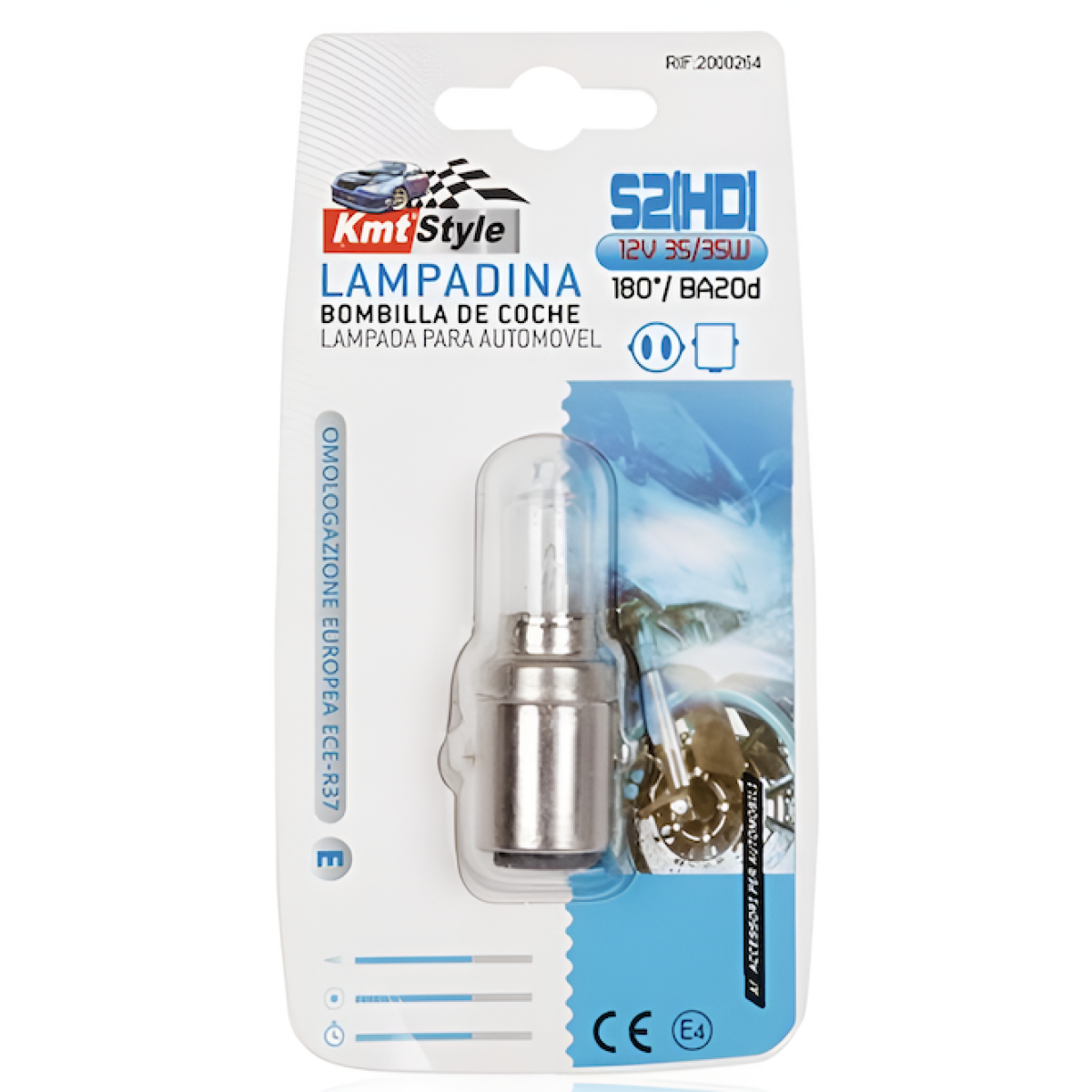 Λάμπα Μοτοσυκλέτας S2 (HD) 12V 35/35W BA20d 2000264 - Image 2