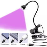 Λάμπα Πολυμερισμού Νυχιών UV/LED 3W Με USB Και Βάση Clip - Image 4