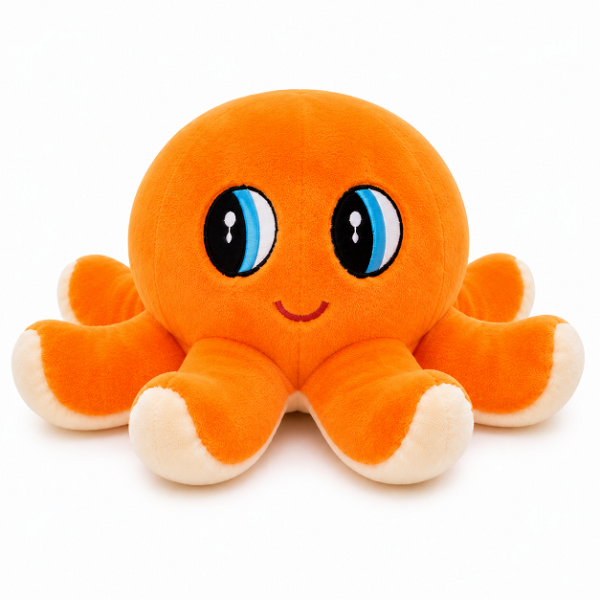 Λούτρινη Μέδουσα 20cm από Απαλό Plush Ύφασμα με Γέμιση PP Cotton N13
