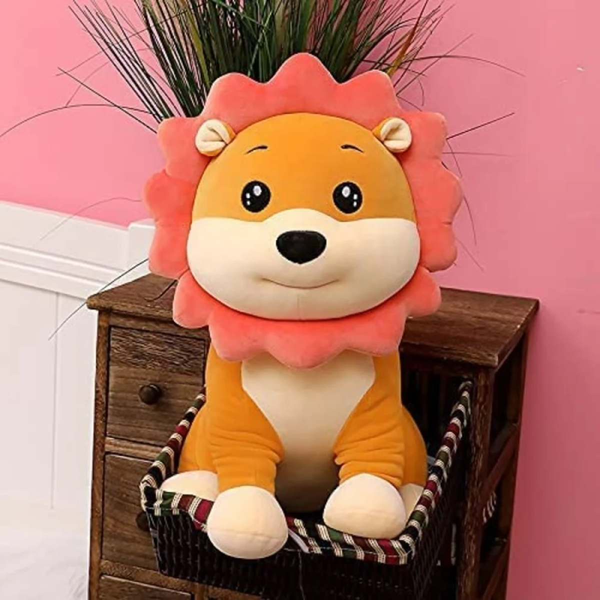 Λούτρινο Λιονταράκι Simba 45cm Μαλακό Παιδικό Παιχνίδι Πολύχρωμο N6 - Image 5