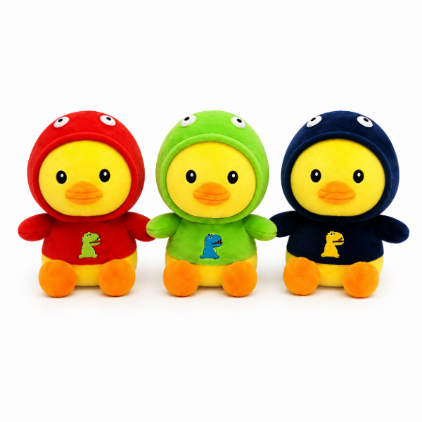 Λούτρινο Παπάκι 25cm από Απαλό Plush Ύφασμα με Γέμιση PP Cotton N10
