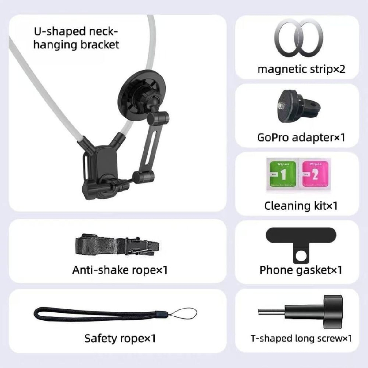 Μαγνητική Βάση Λαιμού για Κινητό & Action Camera