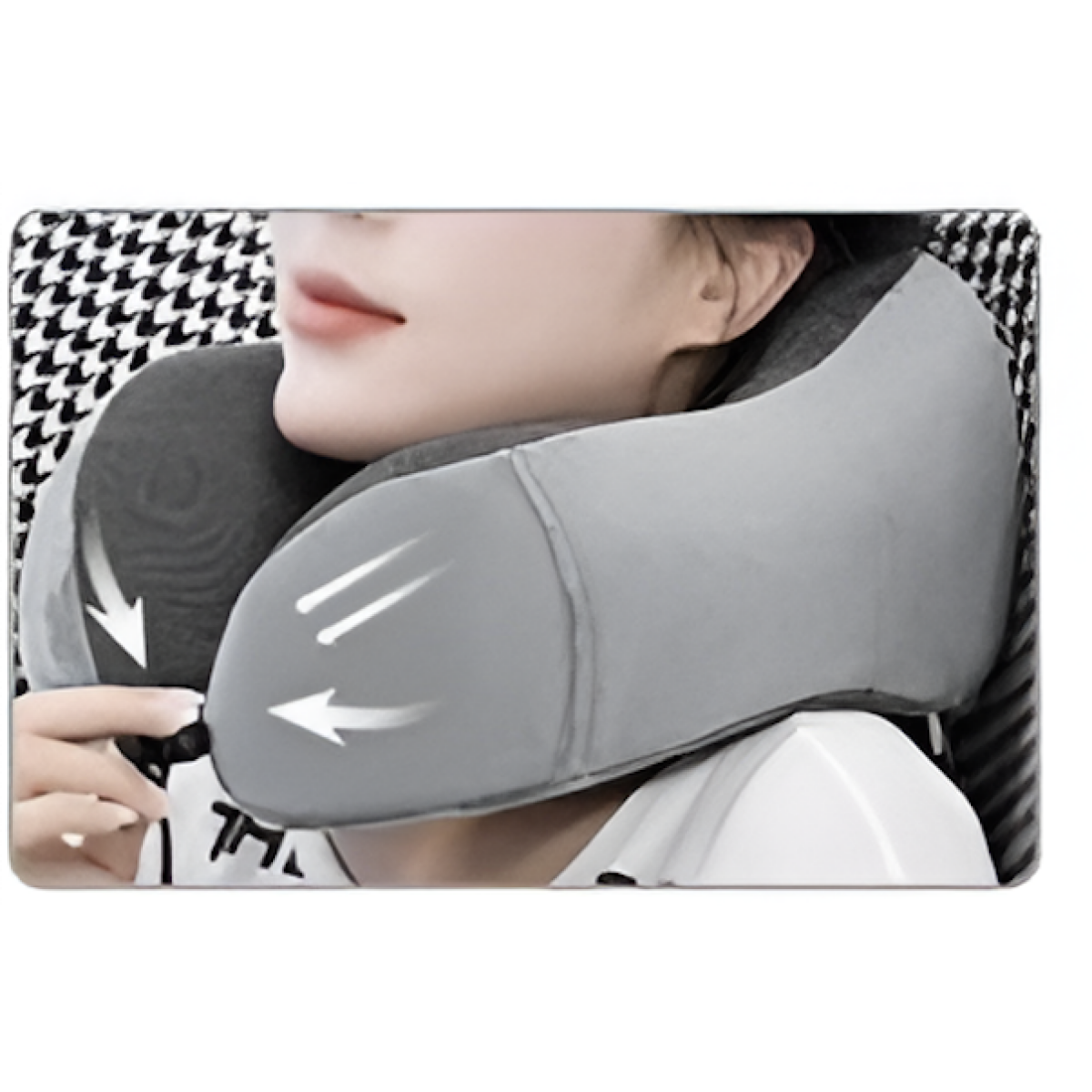 Μαξιλάρι Ταξιδίου Memory Foam U-Shape 25x25cm 2802736 - Image 2