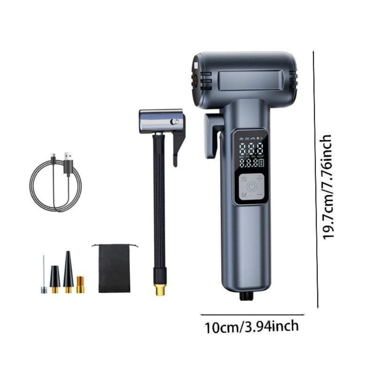 MDHL Τρόμπα Αυτοκινήτου 150PSI Επαναφορτιζόμενη 12V MD-9170