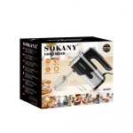 Μίξερ Χειρός 5 Ταχυτήτων Με Turbo 800W Sokany SK-6621 - Image 2