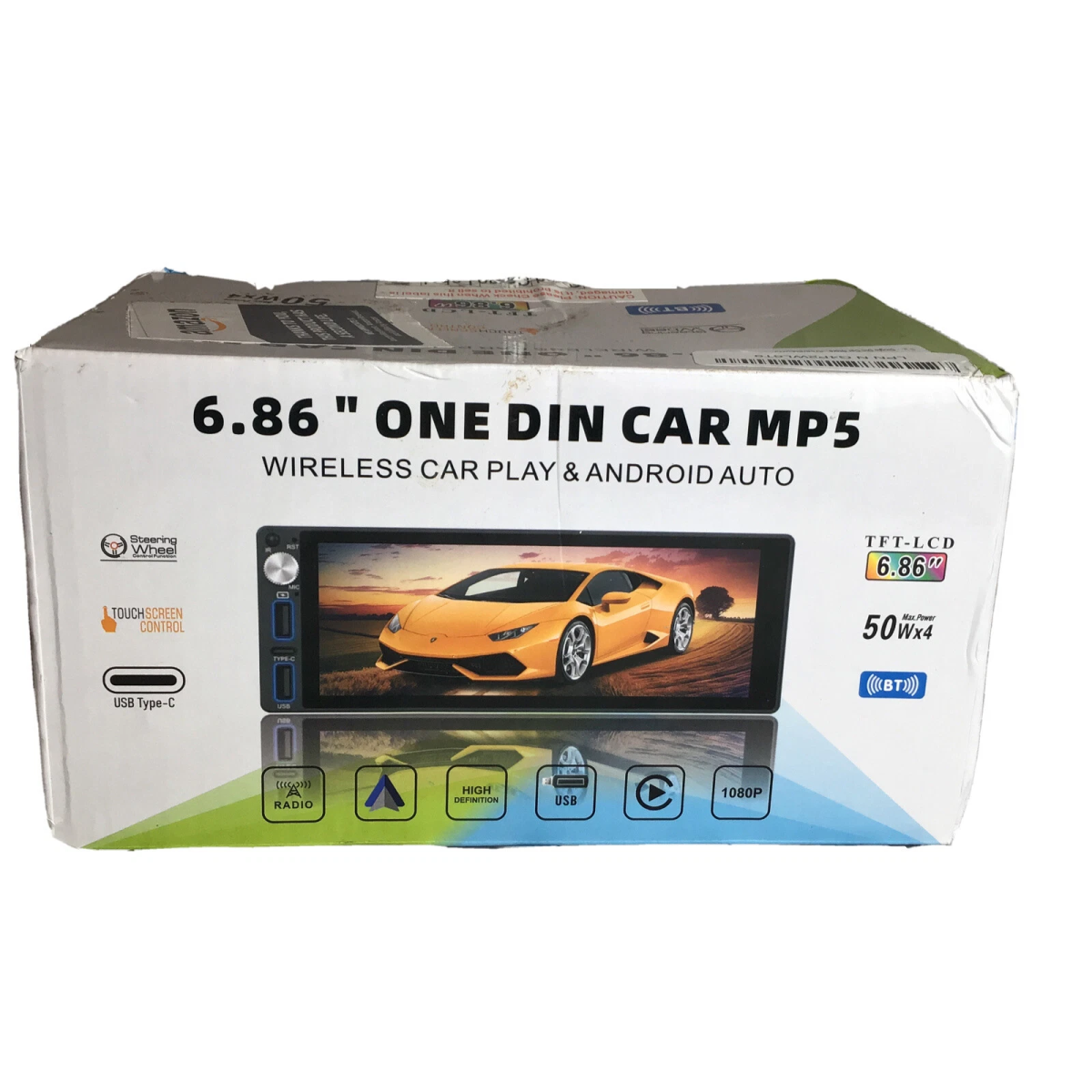 MP5 Οθόνη Αυτοκινήτου 6.86" 1DIN Με Wireless CarPlay Android Auto Bluetooth Και IPS Οθόνη - Image 2