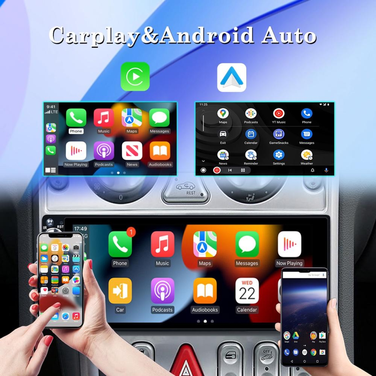 MP5 Οθόνη Αυτοκινήτου 6.86" 1DIN Με Wireless CarPlay Android Auto Bluetooth Και IPS Οθόνη - Image 10