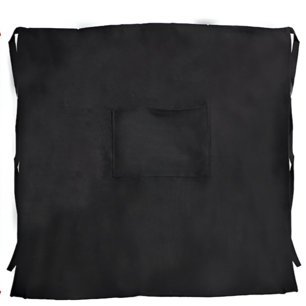 Ποδιά Σερβιτόρου με Τσέπη 60 x 60 cm Μαύρη Kmt Style 5200591