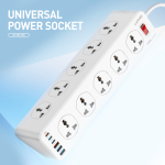 Πολύπριζο 10 Θέσεων Με 3 USB-A Και 3 USB-C PD 30W 2500W 2m LDNIO SC10610C - Image 5