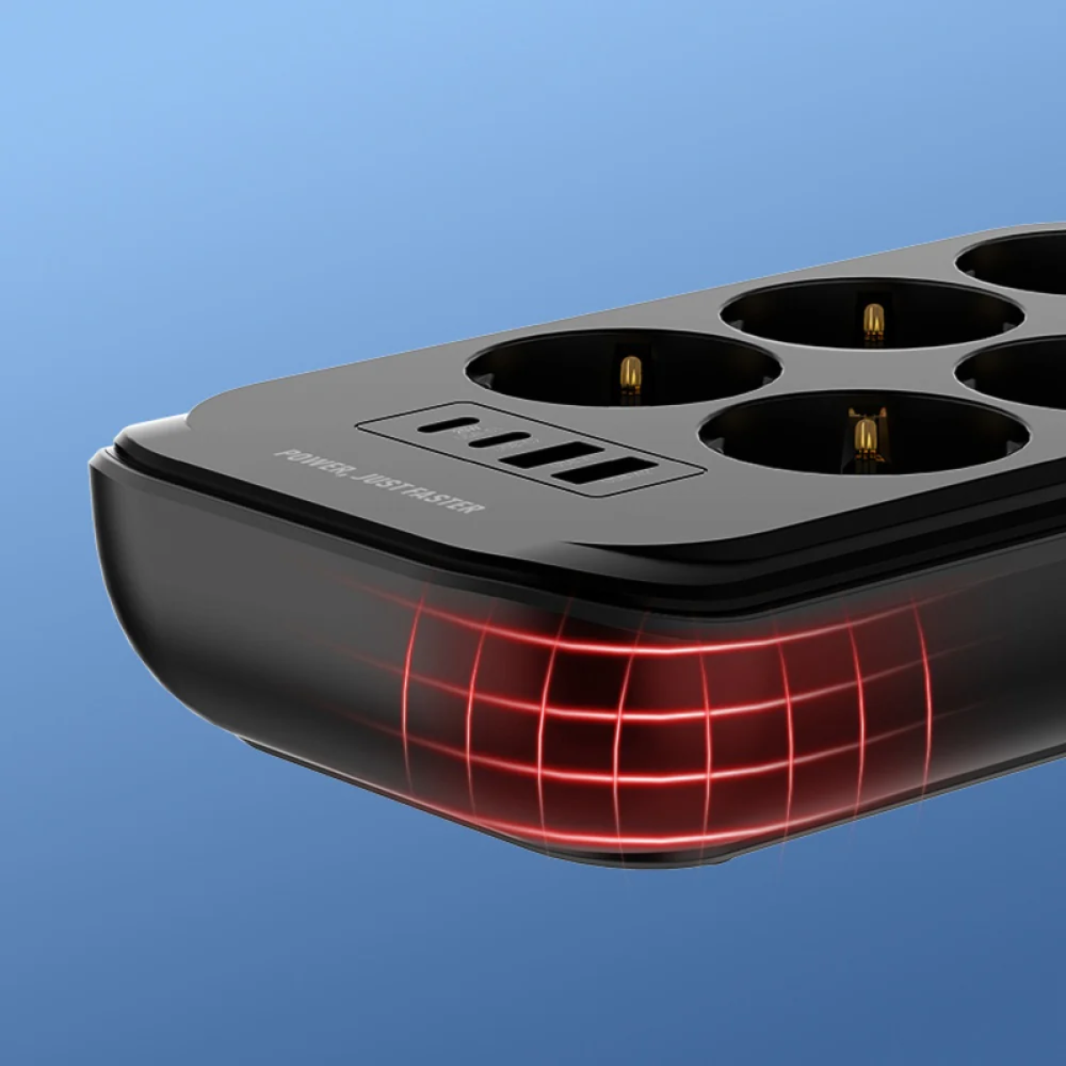 Πολύπριζο 6 Θέσεων Με 2 USB-A Και 2 USB-C 2500W 2m LDNIO SE6403C - Image 7