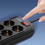 Πολύπριζο 6 Θέσεων Με 2 USB-A Και 2 USB-C 2500W 2m LDNIO SE6403C - Image 5