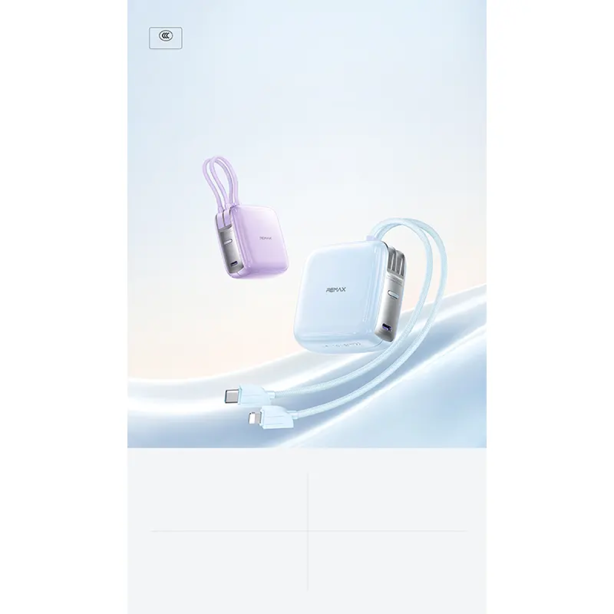 Power Bank 10000mAh Με Ενσωματωμένα Καλώδια USB-C Και Lightning 22.5W Remax FP-60 - Image 5