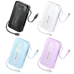 Power Bank 10000mAh Με Ενσωματωμένα Καλώδια USB-C Και Lightning Και Γρήγορη Φόρτιση 22.5W Awei PA-1