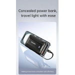 Power Bank 10000mAh Με Ενσωματωμένα Καλώδια USB-C Και Lightning Και Γρήγορη Φόρτιση 22.5W Awei PA-1 - Image 6