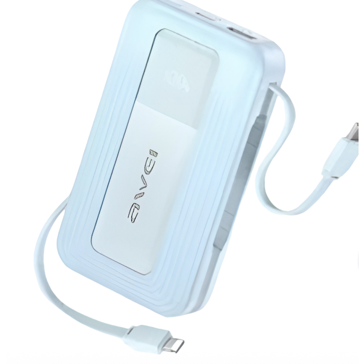 Power Bank 10000mAh Με Ενσωματωμένα Καλώδια USB-C Και Lightning Και Γρήγορη Φόρτιση 22.5W Awei PA-1 - Image 3