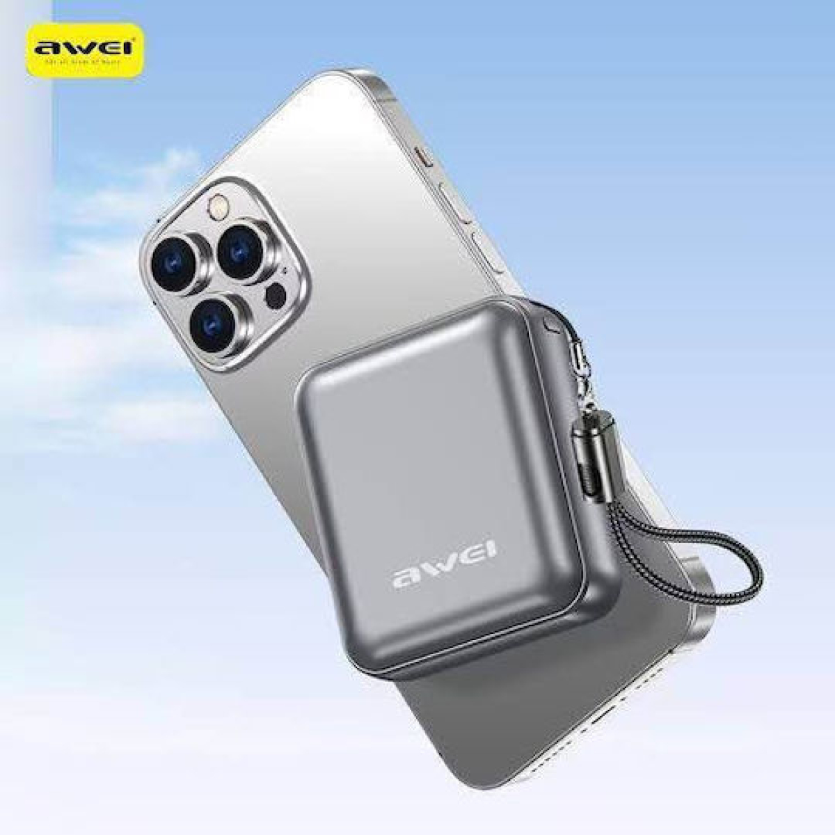 Power Bank 10000mAh Με Ενσωματωμένο Καλώδιο Και Γρήγορη Φόρτιση 22.5W Awei PA-5 - Image 5