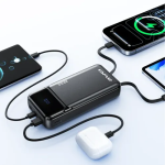 Power Bank 20000mAh 22.5W Με Ενσωματωμένα Καλώδια USB-C & Lightning Awei PA-93 - Image 5