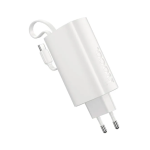 Power Bank Και Φορτιστής 5000mAh PD 20W Με Ενσωματωμένο Καλώδιο USB-C Hoco J148 Handy