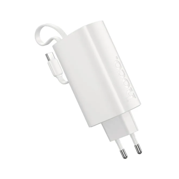 Power Bank Και Φορτιστής 5000mAh PD 20W Με Ενσωματωμένο Καλώδιο USB-C Hoco J148 Handy