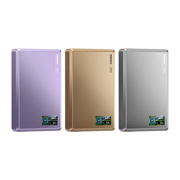 Power Bank Μαγνητικής Ασύρματης Φόρτισης 10000mAh PD 20W Με TFT Οθόνη Remax FP-37
