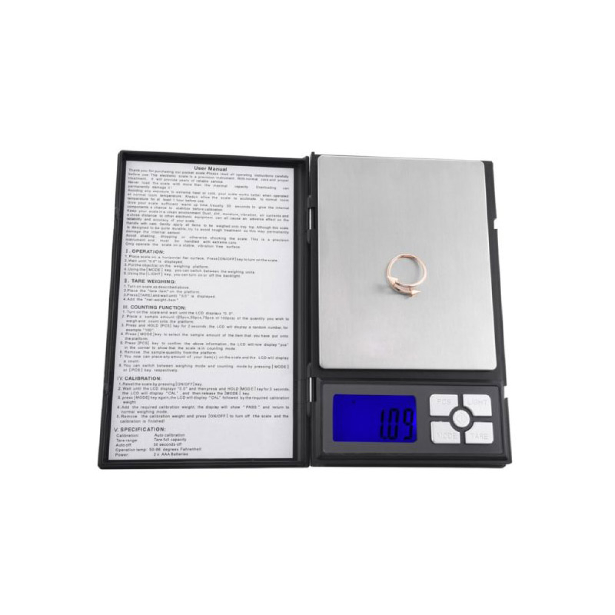 Ψηφιακή Ζυγαριά Ακριβείας FUSION Notebook Series έως 500g - Image 2