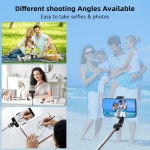 Πτυσσόμενο Selfie Stick Τρίποδο Με Ασύρματο Χειριστήριο Και Περιστροφή 360° - Image 4