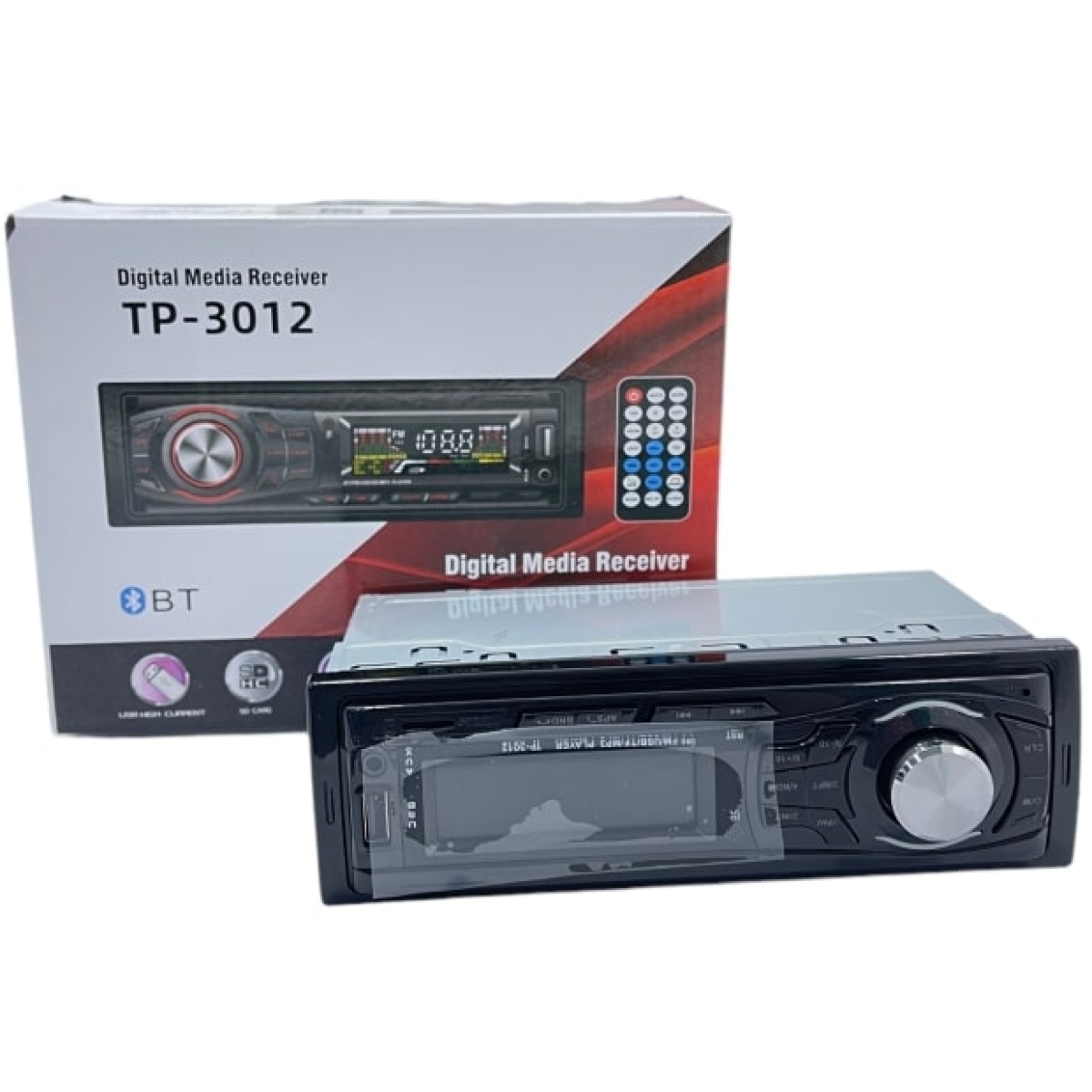 Ράδιο Αυτοκινήτου 1DIN Με Bluetooth USB SD AUX Και Τηλεχειριστήριο TP-3012 - Image 2