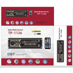 Ράδιο Αυτοκινήτου 1DIN Με Bluetooth USB SD Και Τηλεχειριστήριο 60W x4 TP-1126 - Image 2