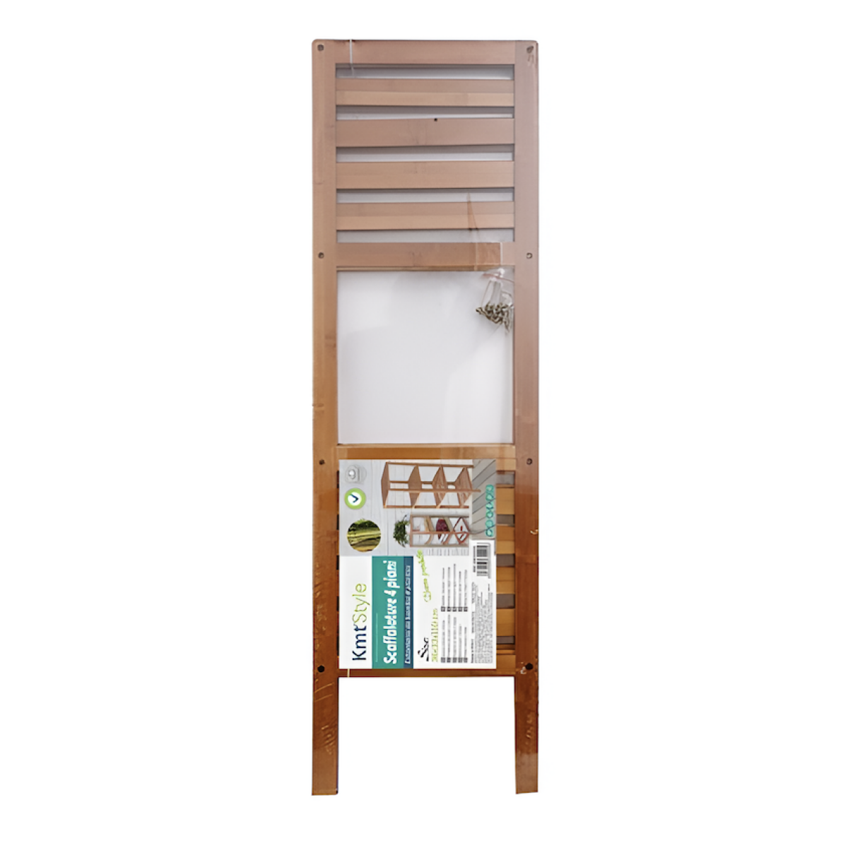 Ραφιέρα Μπάνιου 4 Επιπέδων Από Μπαμπού 36 x 33 x 110 cm Kmt Style 5404425