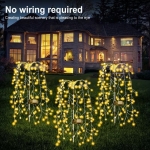 Σετ 2 τμχ Ηλιακά Φωτάκια LED Εξωτερικού Χώρου 200 LED IP44