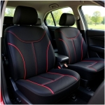 Σετ Καλύμματα Καθισμάτων Αυτοκινήτου Universal W15505-9 Μαύρα-Κόκκινα