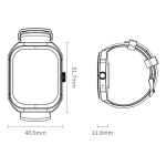 Smartwatch AMOLED 2.1" με Κλήσεις Bluetooth, Καρδιακούς Παλμούς & 123 Αθλητικές Λειτουργίες Awei H46 Black - Image 8