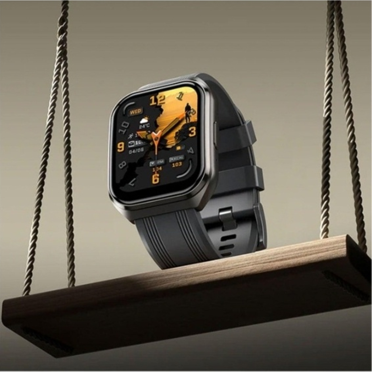 Smartwatch Bluetooth Calls 1.83" HD Οθόνη, IP68, Καρδιακοί Παλμοί & Μπαταρία 1000mAh HOCO Y44 - Image 3