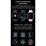 Smartwatch με Bluetooth Κλήσεις, ECG & Οθόνη Full Touch 1.78" DT100 Pro Ροζ - Image 2