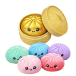 Squishy Παιχνίδι Anti-Stress Dumpling Rainbow Glitter 89464 - Image 2
