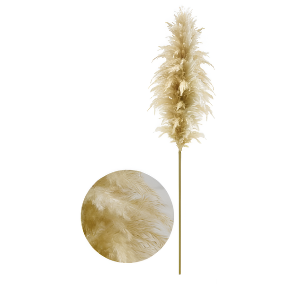 Τεχνητό Διακοσμητικό Κλαδί Pampas Grass 130cm 88127 - Image 3