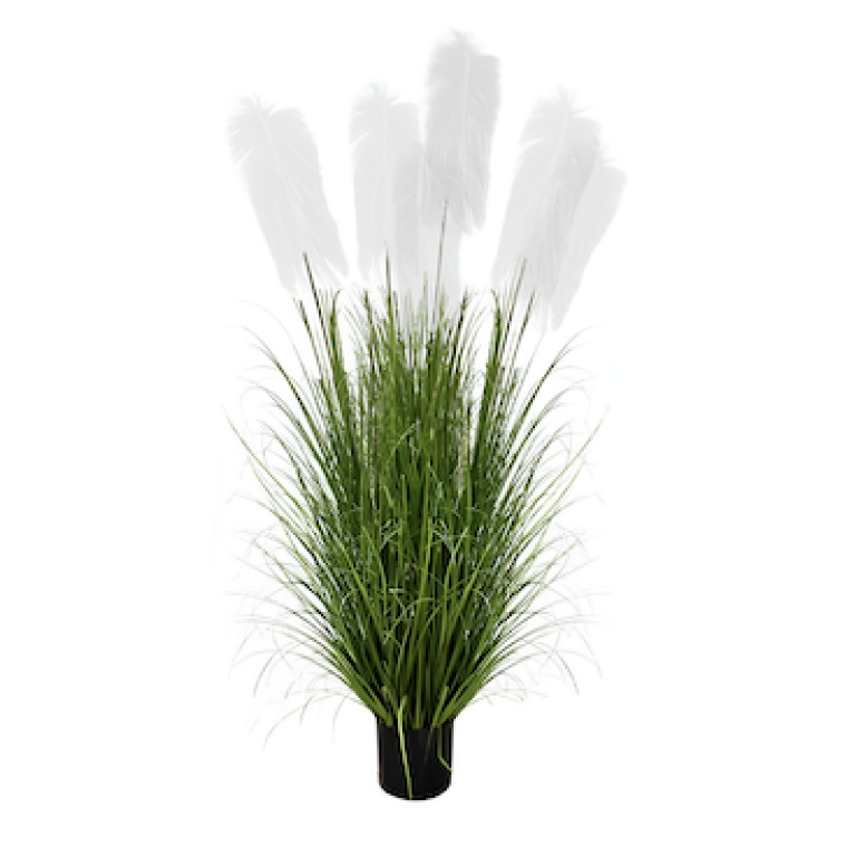 Τεχνητό Διακοσμητικό Pampas Grass Με Γλάστρα 180cm 88128