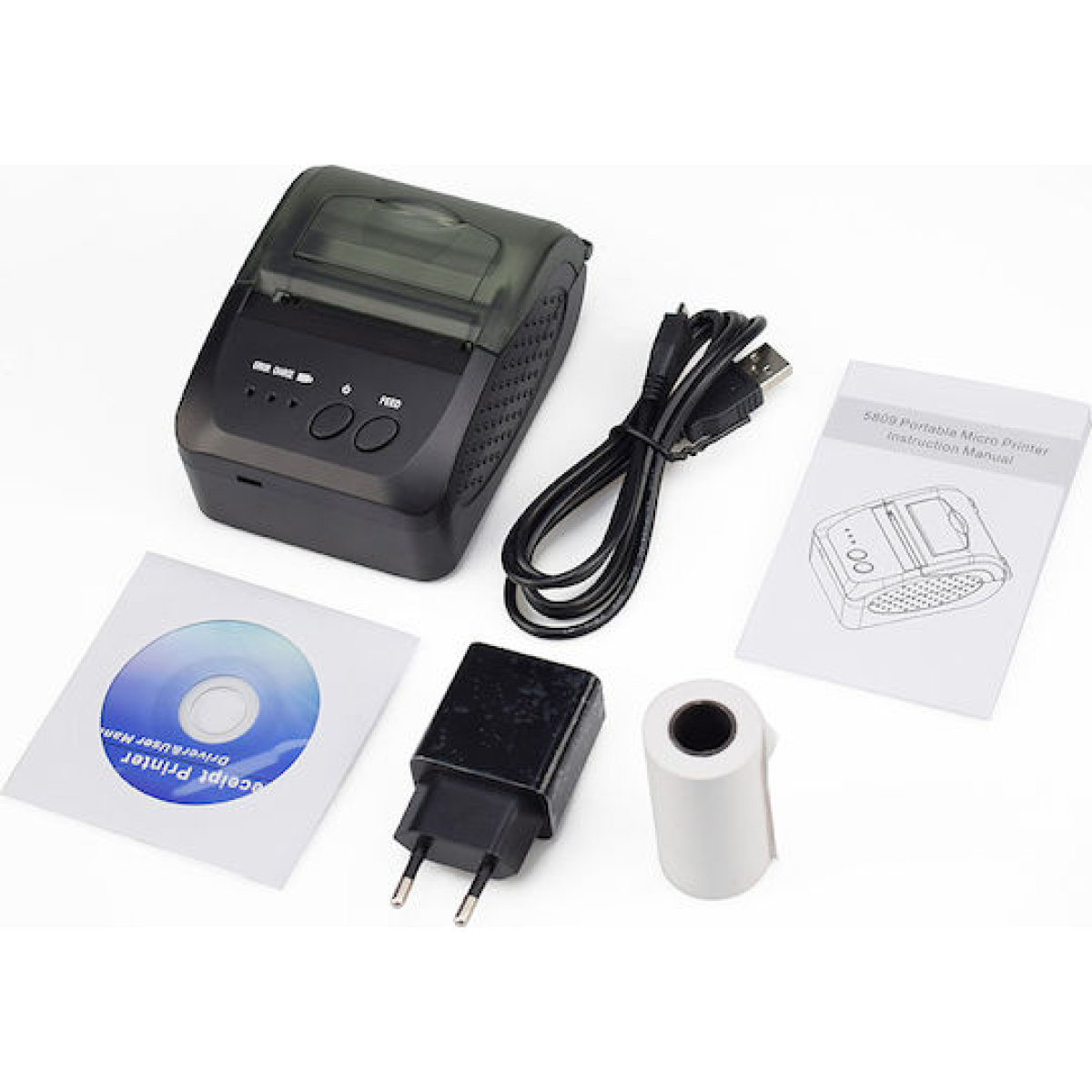 Θερμικός Εκτυπωτής Αποδείξεων Bluetooth 58mm 203dpi ZJ-5809DD - Image 3