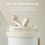 Θερμός Κούπα Ταξιδιού 530ml με Κεραμική Επίστρωση, Καλαμάκι & Εγχυτήρα BC-0387-2 - Image 12