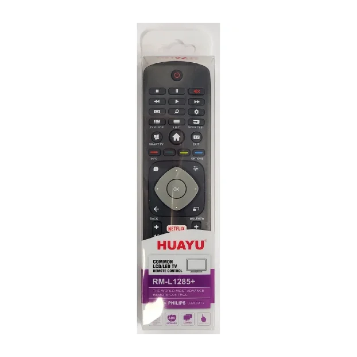 Τηλεχειριστήριο Για Philips Smart TV Με Πλήκτρα Εφαρμογών HUAYU RM-L1285+ - Image 4