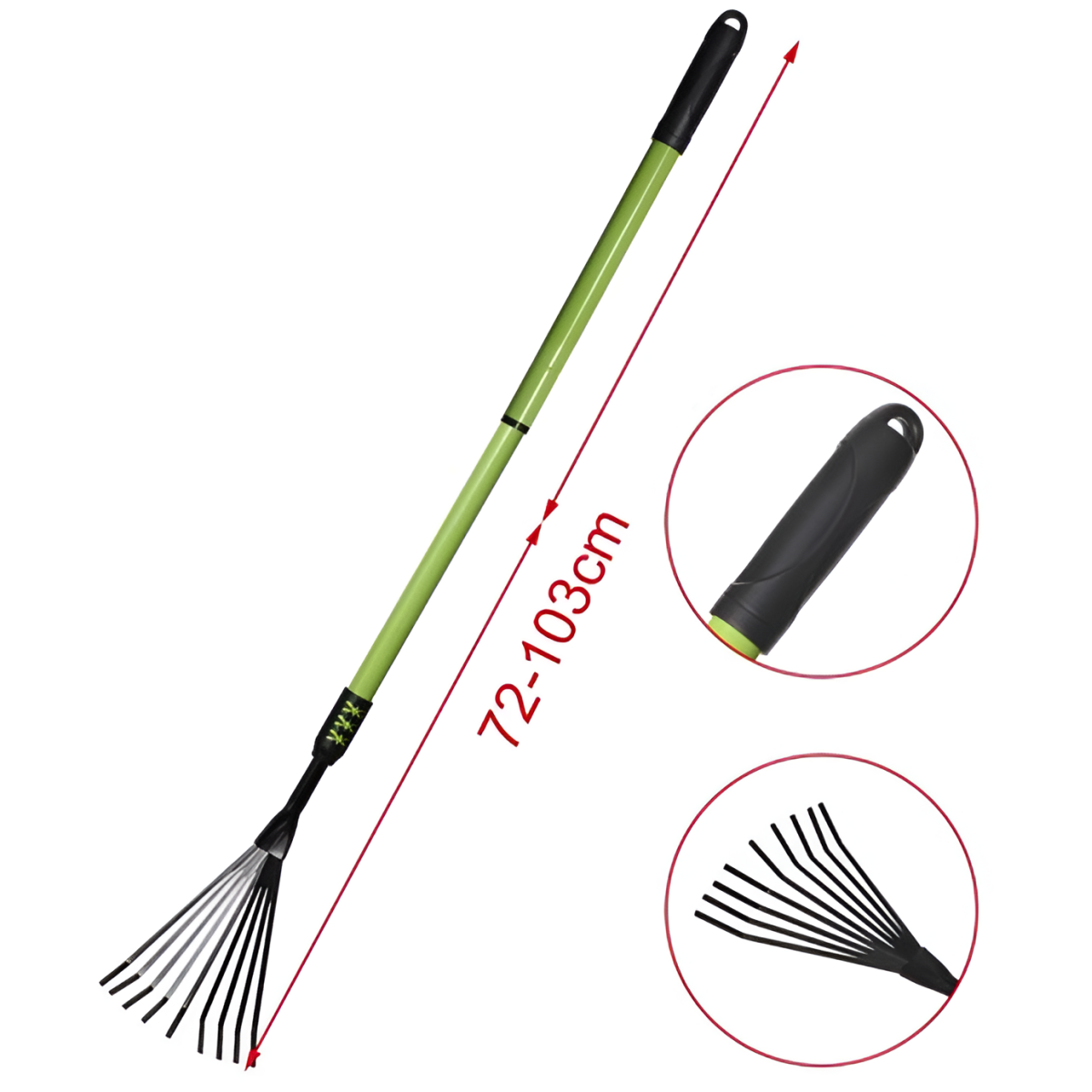 Τηλεσκοπική Τσουγκράνα Φύλλων 75-103cm Kmt Style 501787