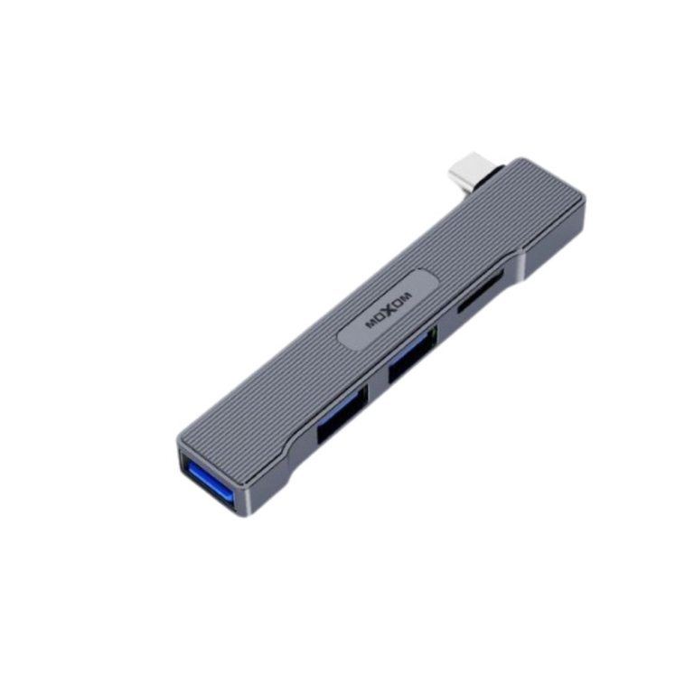 USB-C Hub 4 σε 1 με Αναγνώστη Καρτών Moxom MX-HB12