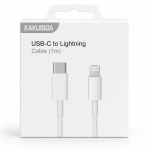 USB-C σε Lightning Καλώδιο Φόρτισης & Μεταφοράς Δεδομένων 3A 1m Λευκό Kakusiga - Image 2