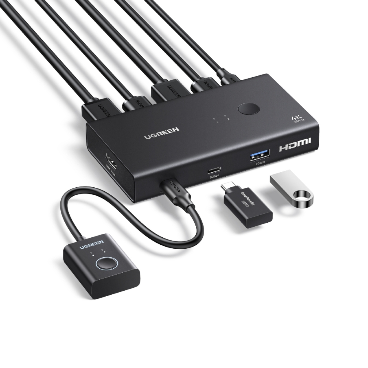KVM Switch 2 θέσεων USB/HDMI UGREEN AK502 75246 - Image 3