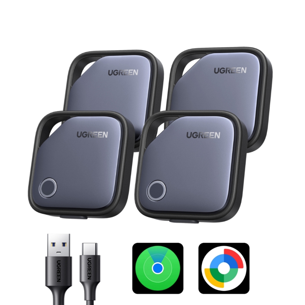 Φορητή Συσκευή Εντοπισμού BT UGREEN CM916 75646P Compatible with IOS & Android 4τμχ - Image 3