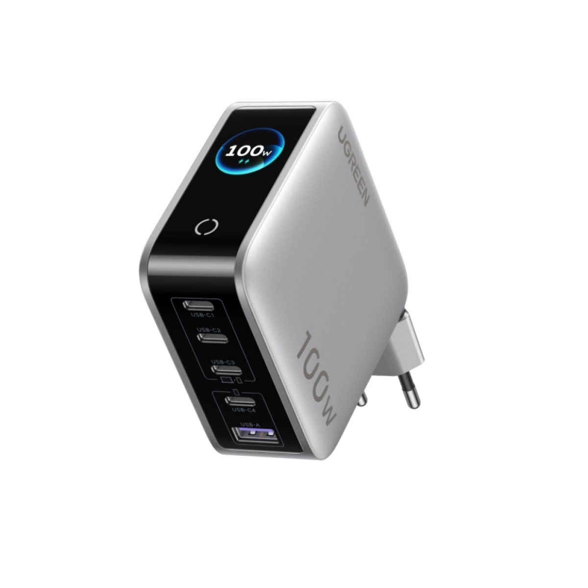 Φορτιστής Σπιτιού GaN PD 100W UGREEN X773 65620B 5 Θέσεων Γκρί - Image 2