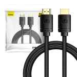 Baseus Καλώδιο HDMI 2.1 High Definition Series, 8K 60Hz, 3D, HDR, 48Gbps, 3m (Μαύρο) CAKGQ-L01 - Image 4