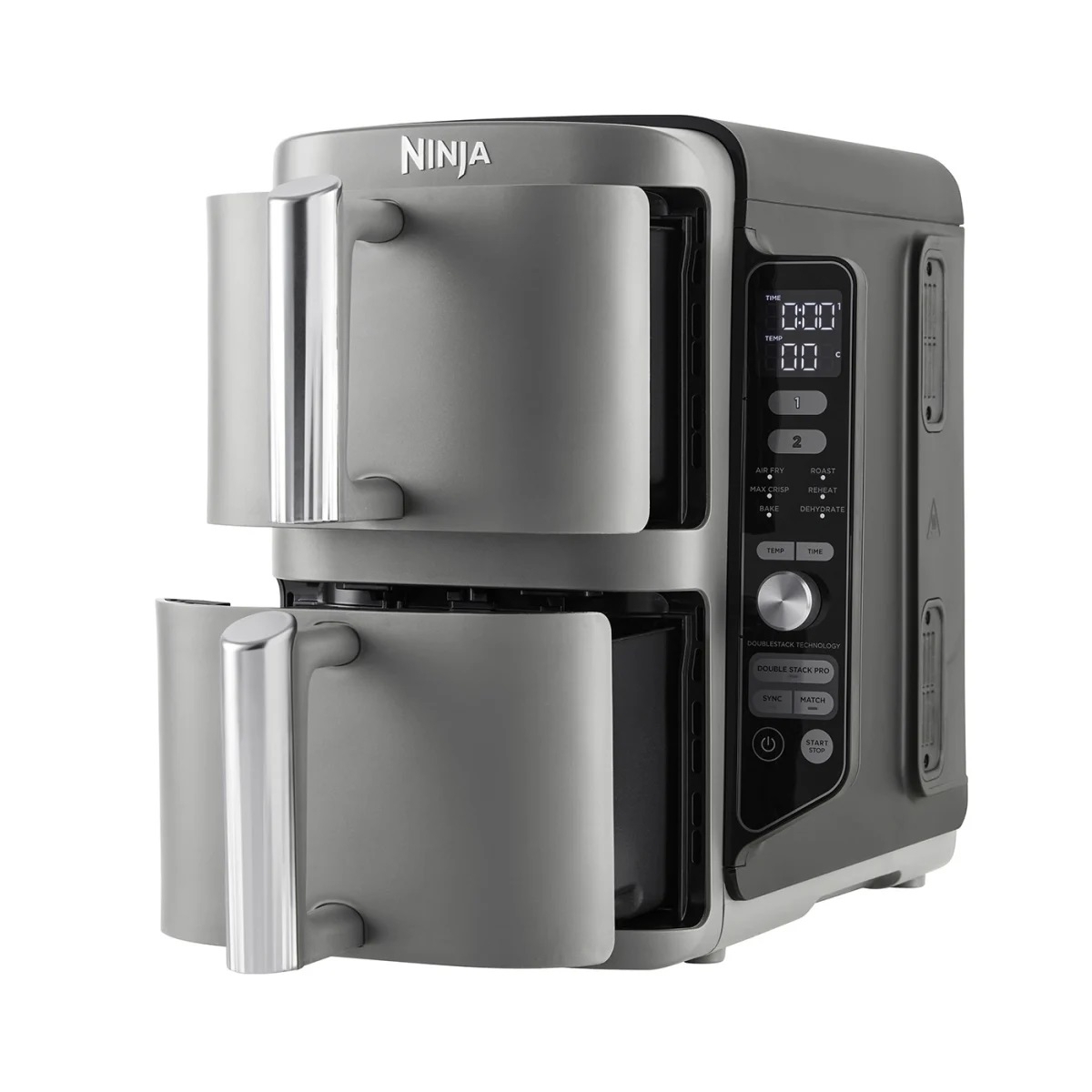 Ninja Φριτέζα Αέρος με Διπλό Κάδο 9.5lt Γκρι SL400EU - Image 2